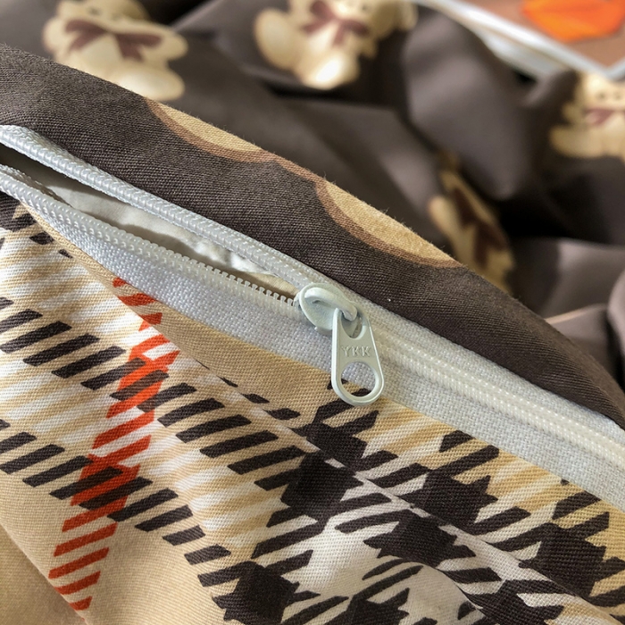 91家纺网 家纺一手货源 找家纺 HL原创 2021新款13372全棉四件套 咖啡屋