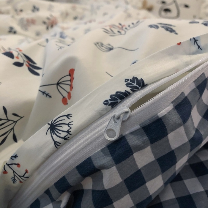 91家纺网 家纺一手货源 找家纺 HL原创 2021新款13372全棉四件套 兰花草