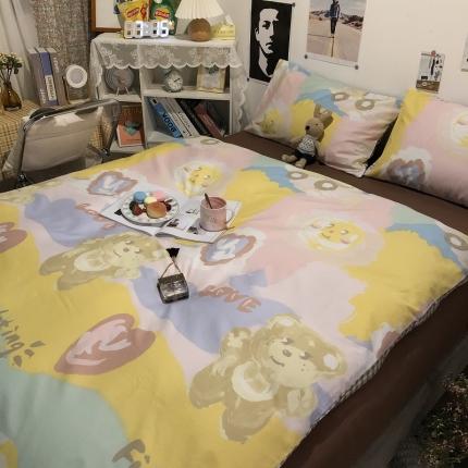 HL原创 2021新款13372全棉四件套 奶油咖啡