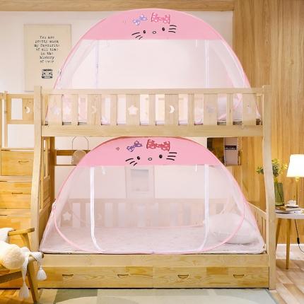 子母床蚊帐免安装蒙古包学生儿童上下铺双层1.2m高低床