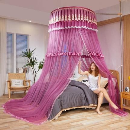 91家纺网 家纺一手货源 找家纺 （总）迪凡保罗 2021新款5821（天地杆圆顶蚊帐）