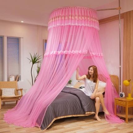 91家纺网 家纺一手货源 找家纺 （总）迪凡保罗 2021新款5821（天地杆圆顶蚊帐）