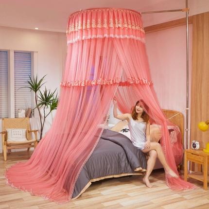 91家纺网 家纺一手货源 找家纺 （总）迪凡保罗 2021新款5821（天地杆圆顶蚊帐）