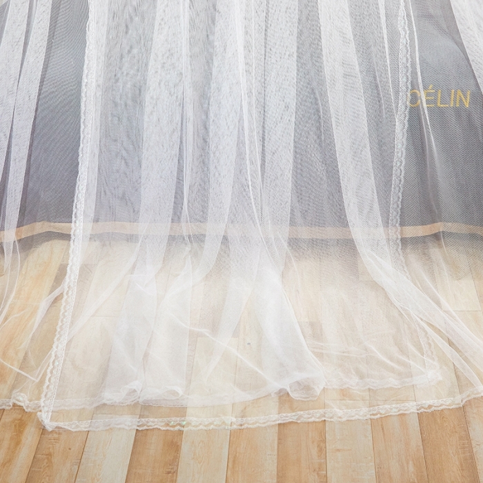 91家纺网 家纺一手货源 找家纺 迪凡保罗 2021新款5821（天地杆圆顶蚊帐） 白色