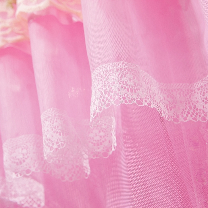 91家纺网 家纺一手货源 找家纺 迪凡保罗 2021新款5821（天地杆圆顶蚊帐） 粉红色