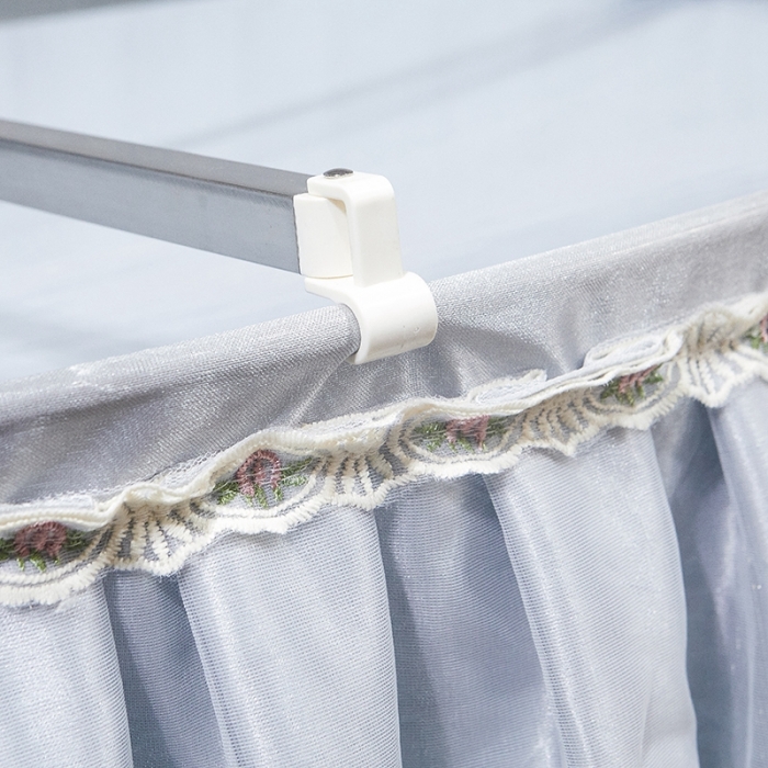 91家纺网 家纺一手货源 找家纺 迪凡保罗 2021新款5821（天地杆圆顶蚊帐） 灰色