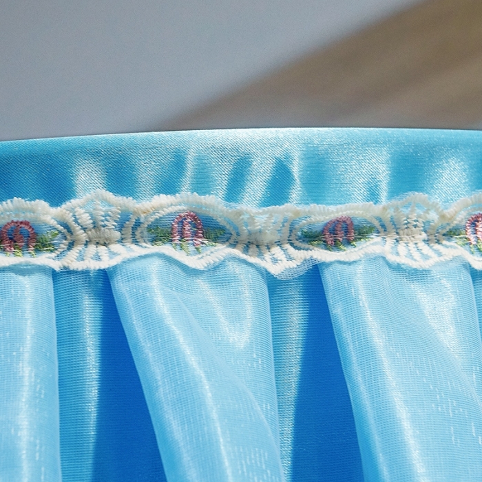 91家纺网 家纺一手货源 找家纺 迪凡保罗 2021新款5821（天地杆圆顶蚊帐） 孔蓝色