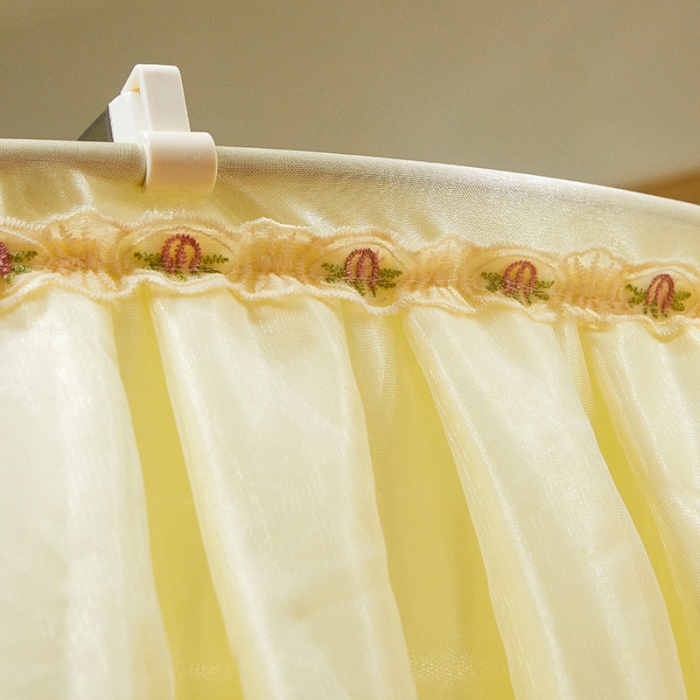 91家纺网 家纺一手货源 找家纺 迪凡保罗 2021新款5821（天地杆圆顶蚊帐） 米黄色