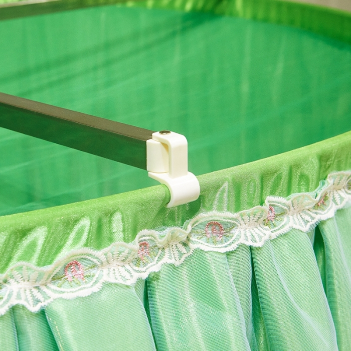 91家纺网 家纺一手货源 找家纺 迪凡保罗 2021新款5821（天地杆圆顶蚊帐） 抹茶绿