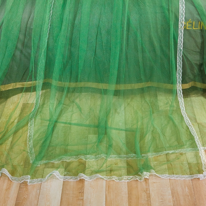 91家纺网 家纺一手货源 找家纺 迪凡保罗 2021新款5821（天地杆圆顶蚊帐） 抹茶绿