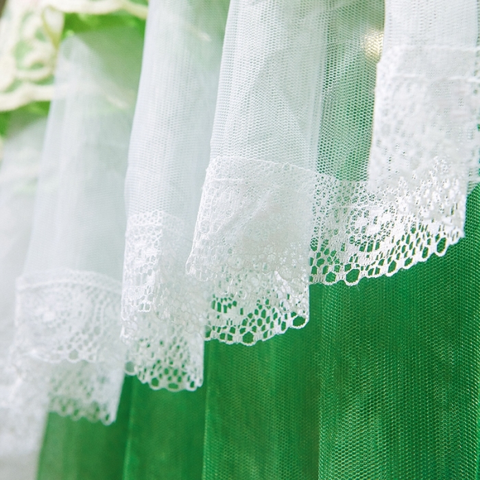 91家纺网 家纺一手货源 找家纺 迪凡保罗 2021新款5821（天地杆圆顶蚊帐） 抹茶绿