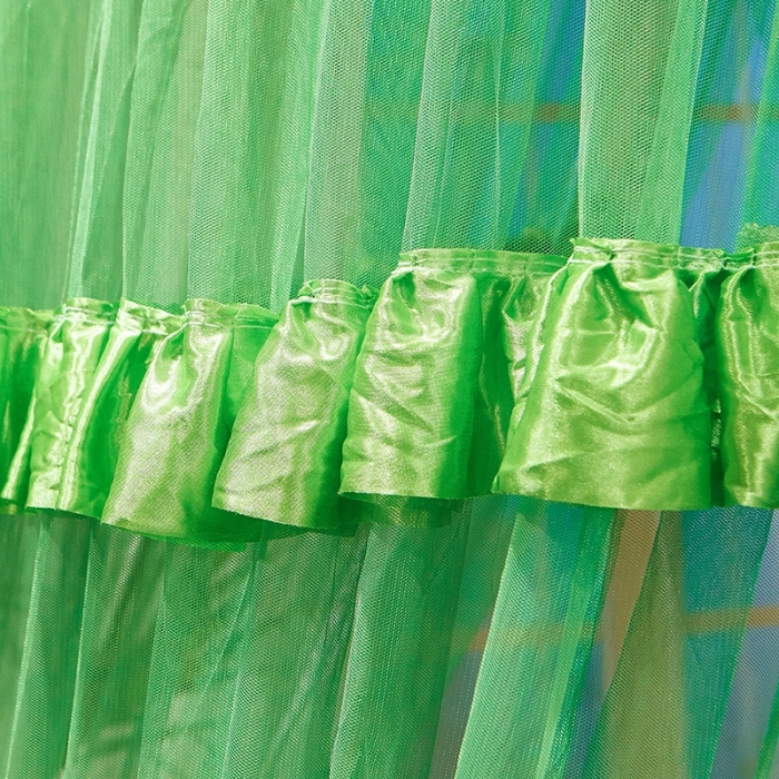 91家纺网 家纺一手货源 找家纺 迪凡保罗 2021新款5821（天地杆圆顶蚊帐） 抹茶绿