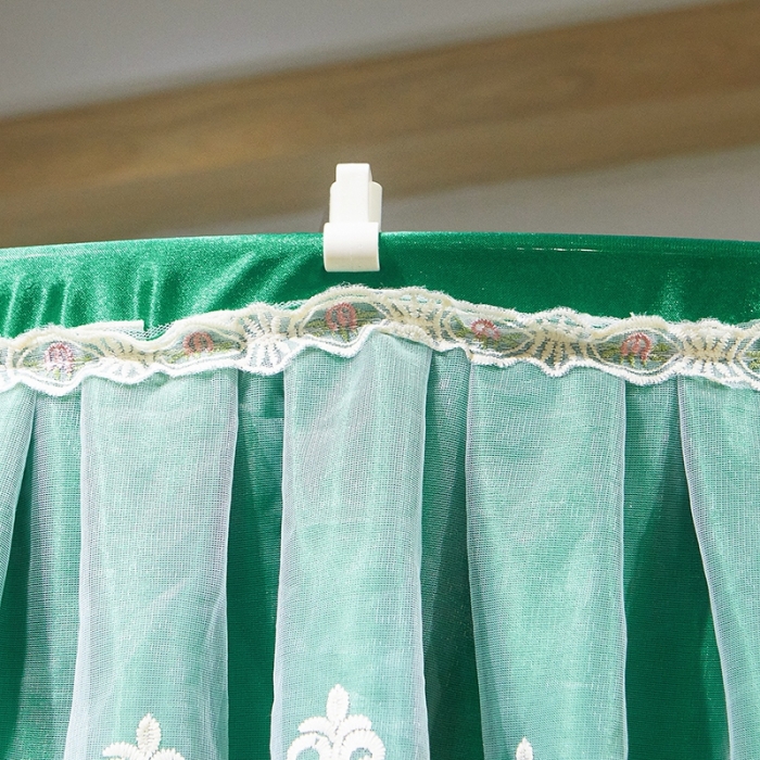 91家纺网 家纺一手货源 找家纺 迪凡保罗 2021新款5821（天地杆圆顶蚊帐） 墨绿色