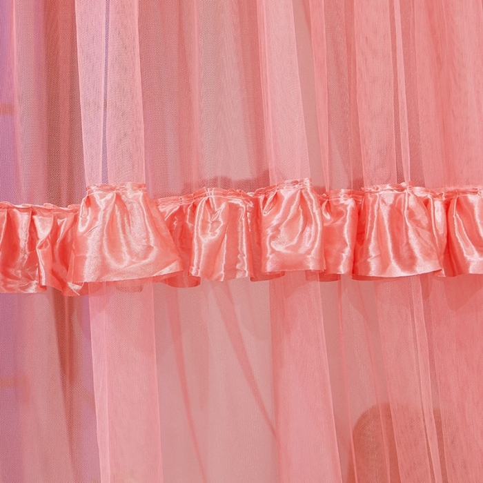 91家纺网 家纺一手货源 找家纺 迪凡保罗 2021新款5821（天地杆圆顶蚊帐） 深玉色