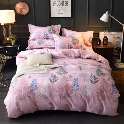 91家纺网 家纺一手货源 找家纺 威布斯 2021新款全棉加厚磨毛四件套 丛林舞会