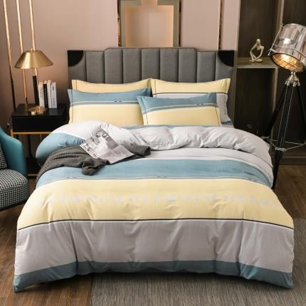 91家纺网 家纺一手货源 找家纺 威布斯 2021新款全棉加厚磨毛四件套 多伦多