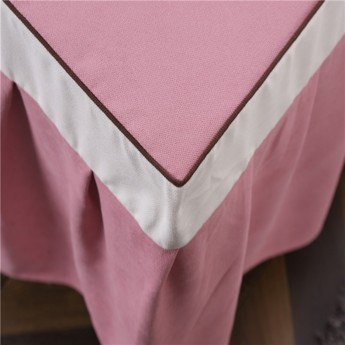 91家纺网 家纺一手货源 找家纺 不打烊家纺 2025新款美容床罩套件百里挑一A款粉色