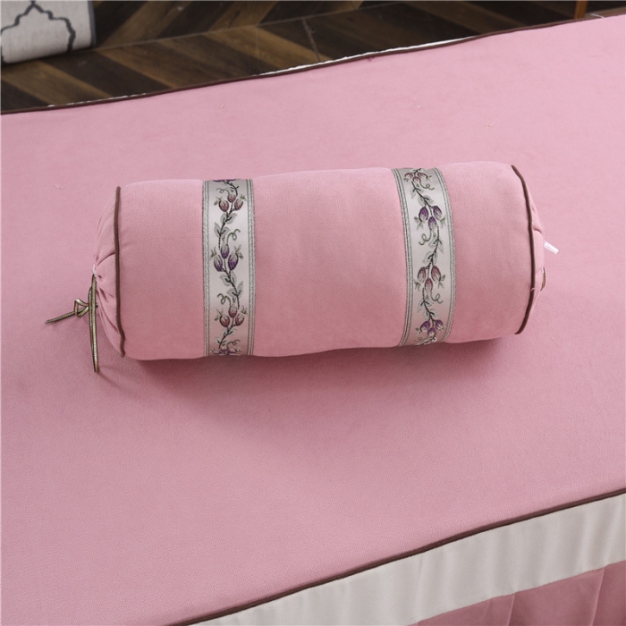 91家纺网 家纺一手货源 找家纺 不打烊家纺 2025新款美容床罩套件百里挑一A款粉色