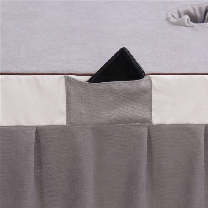 91家纺网 家纺一手货源 找家纺 不打烊家纺 2025新款美容床罩套件百里挑一A款灰色