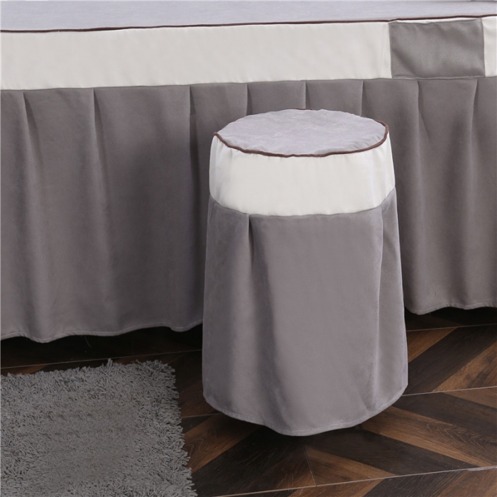 91家纺网 家纺一手货源 找家纺 不打烊家纺 2025新款美容床罩套件百里挑一A款灰色