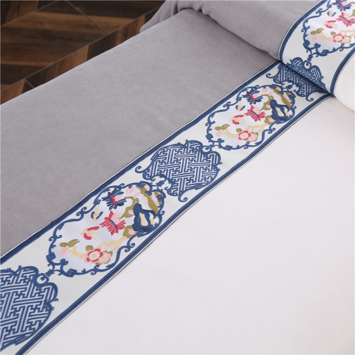 91家纺网 家纺一手货源 找家纺 不打烊家纺 2025新款美容床罩套件百里挑一A款灰色