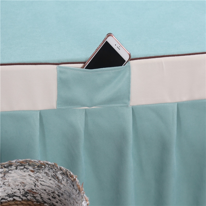 91家纺网 家纺一手货源 找家纺 不打烊家纺 2025新款美容床罩套件百里挑一A款绿色