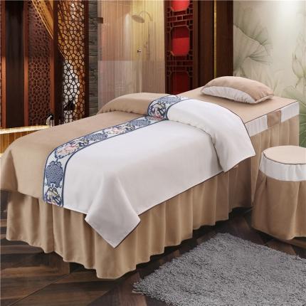 不打烊家纺 2025新款美容床罩套件百里挑一A款驼色