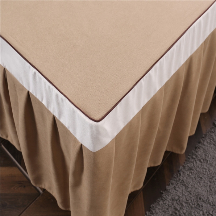 91家纺网 家纺一手货源 找家纺 不打烊家纺 2025新款美容床罩套件百里挑一A款驼色