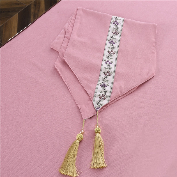 91家纺网 家纺一手货源 找家纺 不打烊家纺 2021新款美容床罩套件百里挑一B款粉色