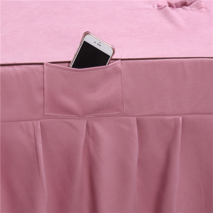 91家纺网 家纺一手货源 找家纺 不打烊家纺 2021新款美容床罩套件百里挑一B款粉色