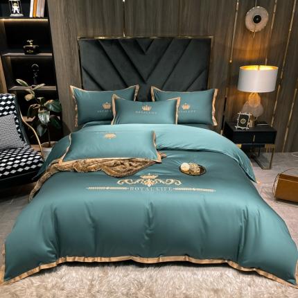 91家纺网 家纺一手货源 找家纺 （总）安妮家居 2021新款皇冠100s长绒棉四件套