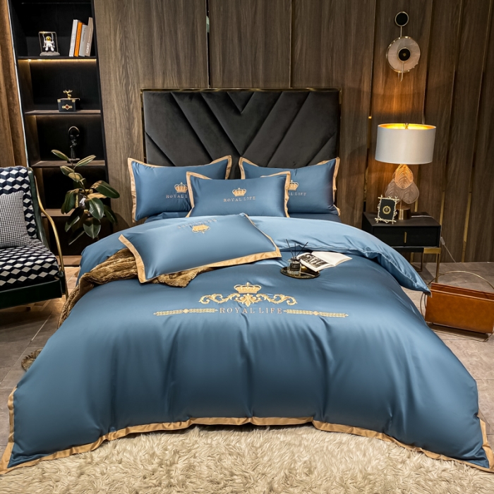 91家纺网 家纺一手货源 找家纺 （总）安妮家居 2021新款皇冠100s长绒棉四件套