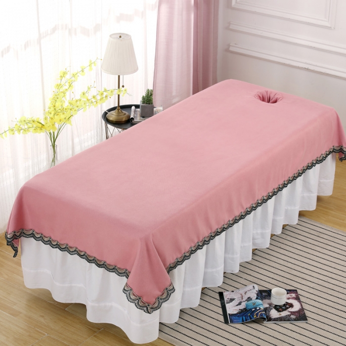 91家纺网 家纺一手货源 找家纺 不打烊家纺 2021新款床单 雪芙妮粉色