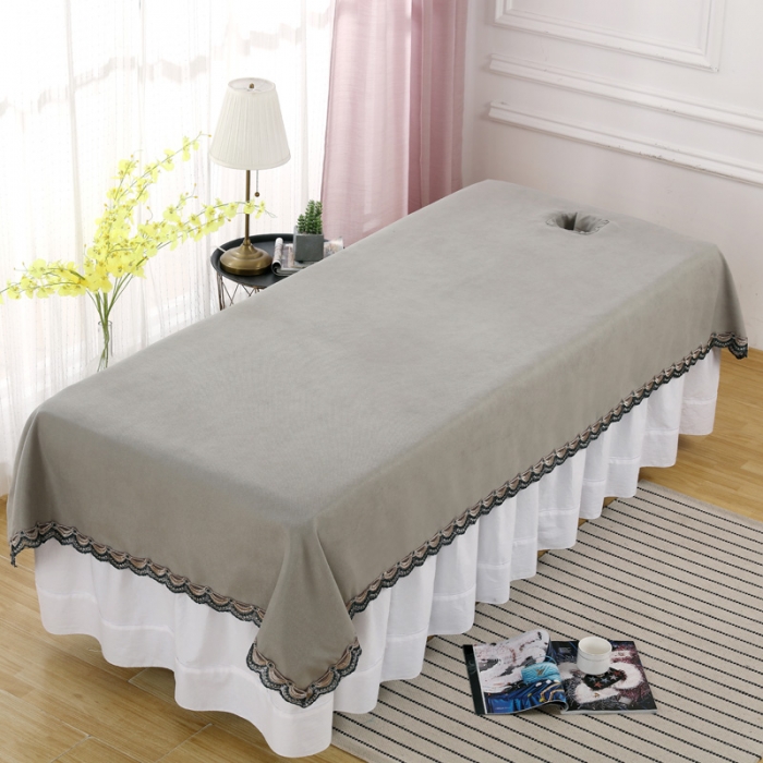 91家纺网 家纺一手货源 找家纺 不打烊家纺  2021新款床单 雪芙妮灰色