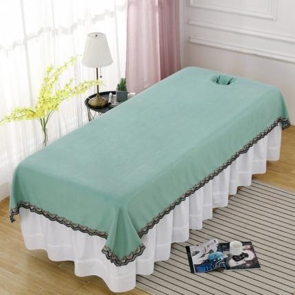 不打烊家纺  2021新款床单 雪芙妮绿色