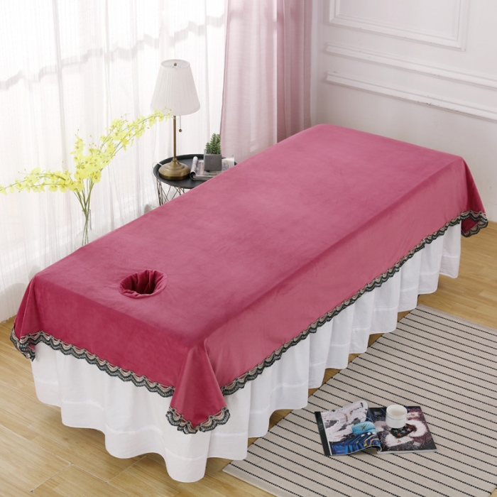 91家纺网 家纺一手货源 找家纺 不打烊家纺 2021新款床单 水晶绒玫红色