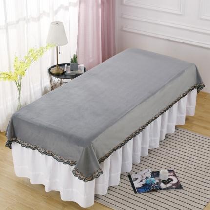 不打烊家纺  2021新款床单 水晶绒灰色