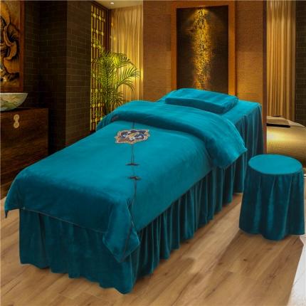 91家纺网 家纺一手货源 找家纺 （总）不打烊家纺2021新款水晶绒款美容床罩古韵新生系列