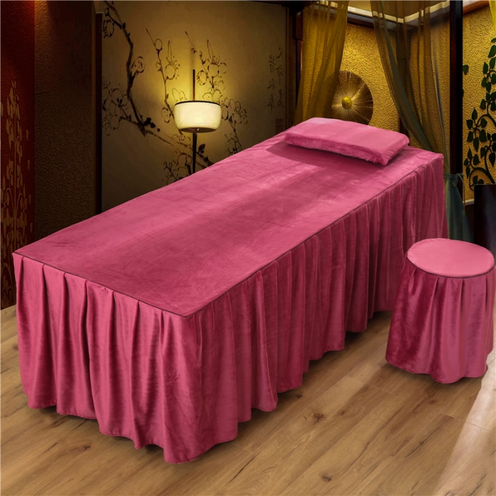 91家纺网 家纺一手货源 找家纺 （总）不打烊家纺2021新款水晶绒款美容床罩古韵新生系列