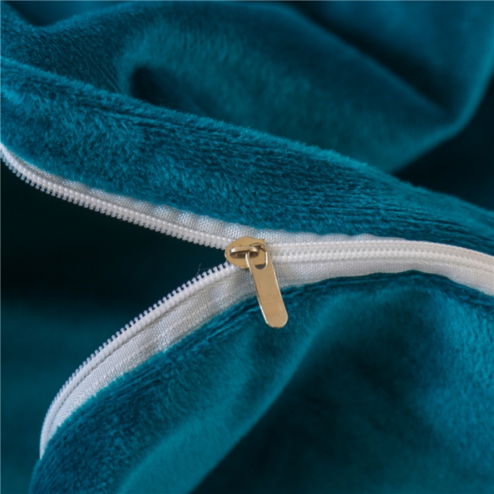 91家纺网 家纺一手货源 找家纺 不打烊家纺 2021新款水晶绒款美容床罩古韵新生系列孔雀蓝