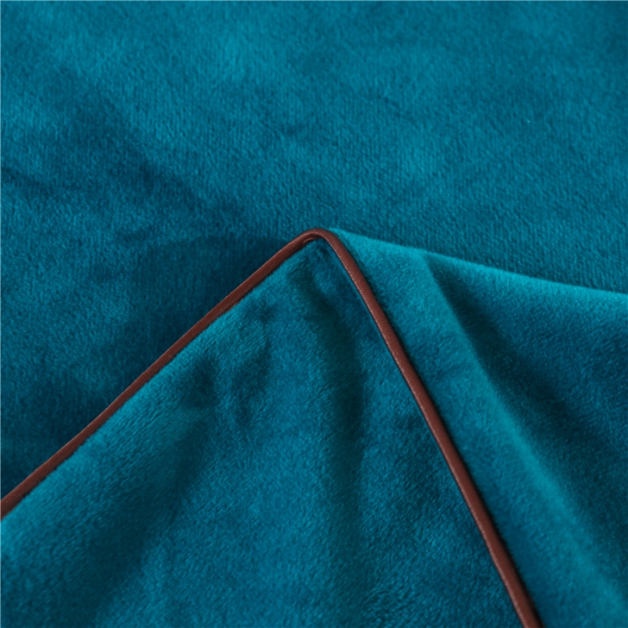 91家纺网 家纺一手货源 找家纺 不打烊家纺 2021新款水晶绒款美容床罩古韵新生系列孔雀蓝