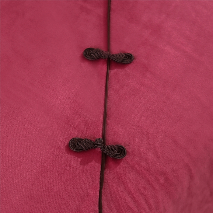 91家纺网 家纺一手货源 找家纺 不打烊家纺 2021新款水晶绒款美容床罩古韵新生系列玫红