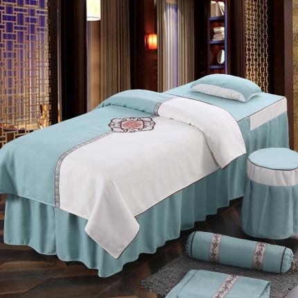 91家纺网 家纺一手货源 找家纺 （总）不打烊家纺 2025新款美容床罩四件套国色天香A款