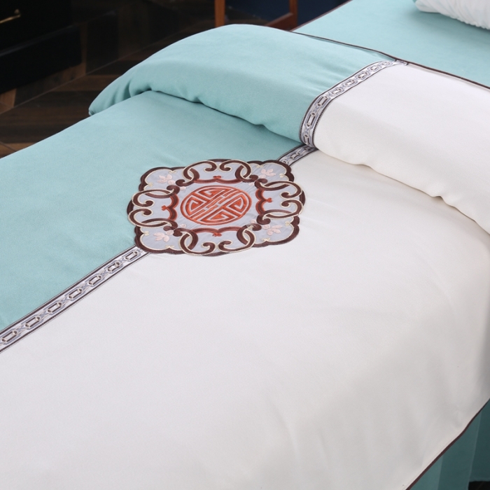 91家纺网 家纺一手货源 找家纺 （总）不打烊家纺 2025新款美容床罩四件套国色天香A款