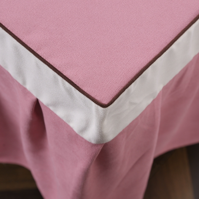 91家纺网 家纺一手货源 找家纺 不打烊家纺2025新款美容床罩四件套国色天香A款粉色