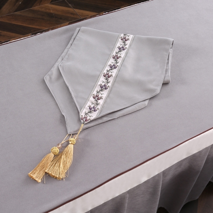 91家纺网 家纺一手货源 找家纺 不打烊家纺2025新款美容床罩四件套国色天香A款灰色