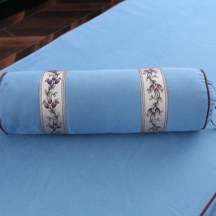 91家纺网 家纺一手货源 找家纺 不打烊家纺 2025新款美容床罩四件套国色天香A款蓝色