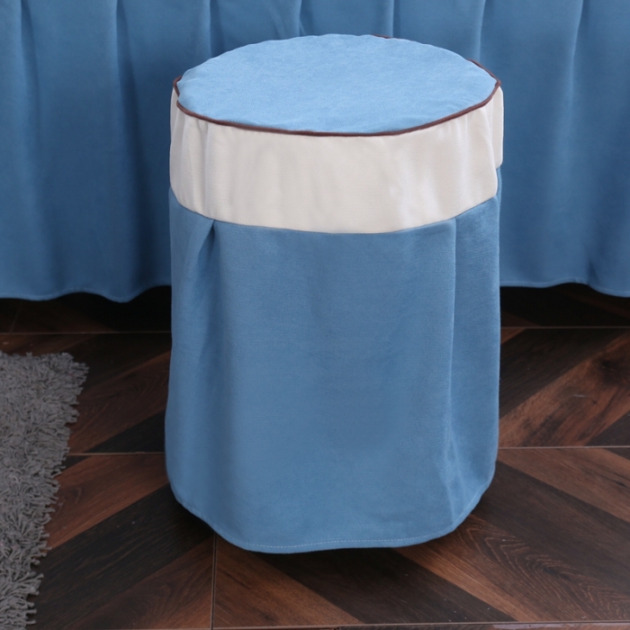 91家纺网 家纺一手货源 找家纺 不打烊家纺 2025新款美容床罩四件套国色天香A款蓝色