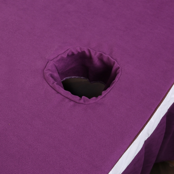 91家纺网 家纺一手货源 找家纺 不打烊家纺 2025新款美容床罩四件套国色天香A款紫色