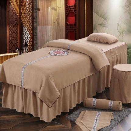 91家纺网 家纺一手货源 找家纺 （总）不打烊家纺2025新款美容床罩四件套国色天香B款